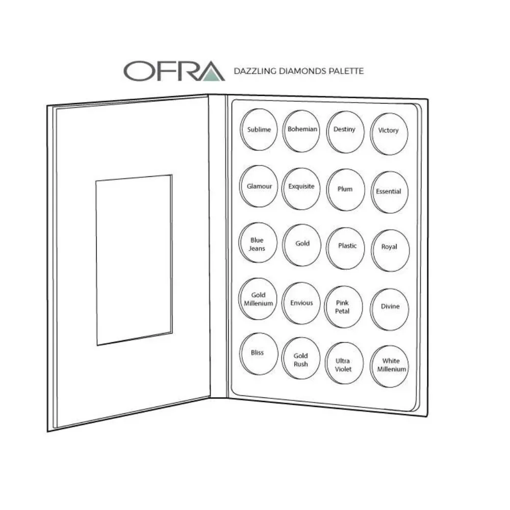 OFRA Dazzling Diamonds Pro Palette NEW Discontinued Rare Read Desc